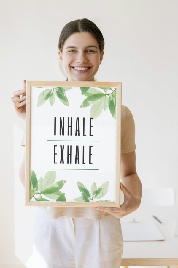 Inhale-Exhale, Digital Art, Wall Art, Instant Download, Digital download, Home Decor, Office Decor