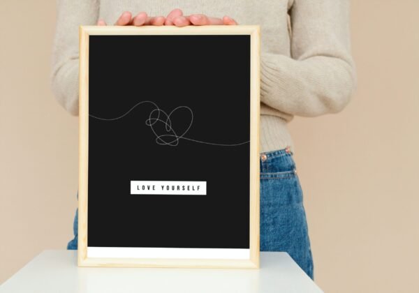 Love Yourself, Digital Art, Wall Art, Instant Download, Digital download, Home Decor, Office Decor