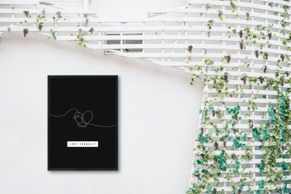 Love Yourself, Digital Art, Wall Art, Instant Download, Digital download, Home Decor, Office Decor - Image 2