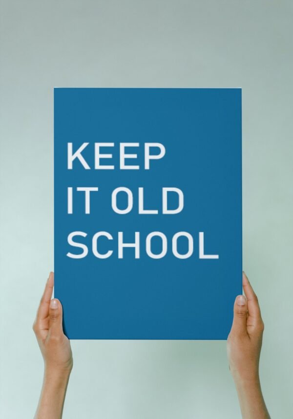 Keep It Old School, Digital Art, Wall Art, Instant Download, Digital download, Home Decor, Office Decor - Image 9