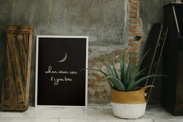When The Moon Rises-Its Your Time, Digital Art, Wall Art, Instant Download, Digital download, Home Decor - Image 3