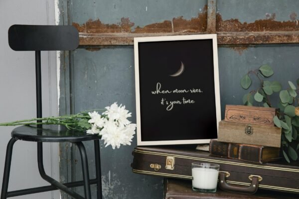 When The Moon Rises-Its Your Time, Digital Art, Wall Art, Instant Download, Digital download, Home Decor - Image 4