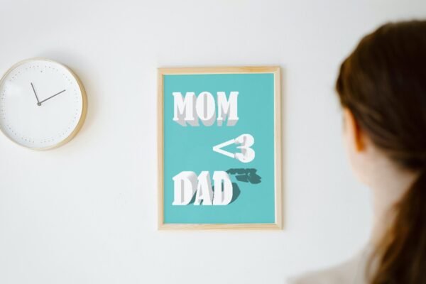Mom-Dad, Digital Art, Wall Art, Instant Download, Digital download, Home Decor - Image 2