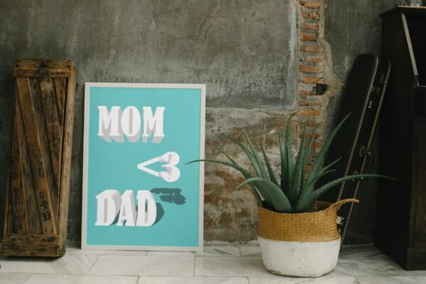 Mom-Dad, Digital Art, Wall Art, Instant Download, Digital download, Home Decor - Image 3