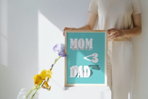 Mom-Dad, Digital Art, Wall Art, Instant Download, Digital download, Home Decor - Image 9