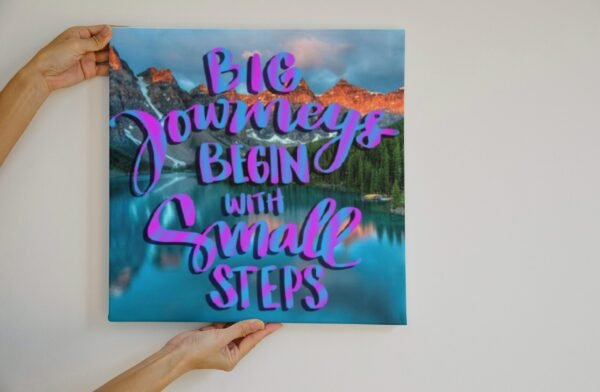 Big Journeys Begin With Small Steps, Digital Art, Wall Art, Instant Download, Digital download, Home Decor, Office Decor