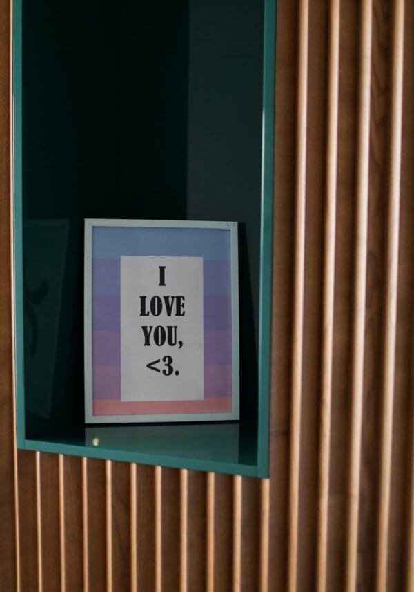 I Love You <3, Digital Art, Wall Art, Instant Download, Digital download, Home Decor - Image 3