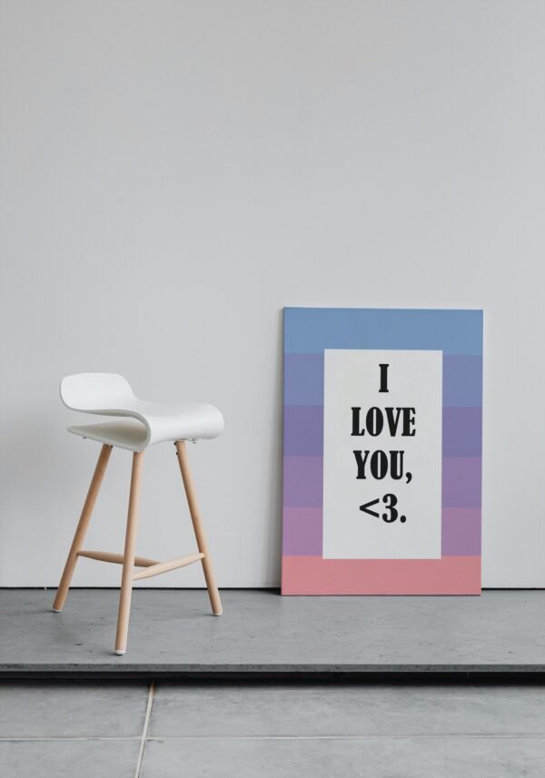 I Love You <3, Digital Art, Wall Art, Instant Download, Digital download, Home Decor - Image 5
