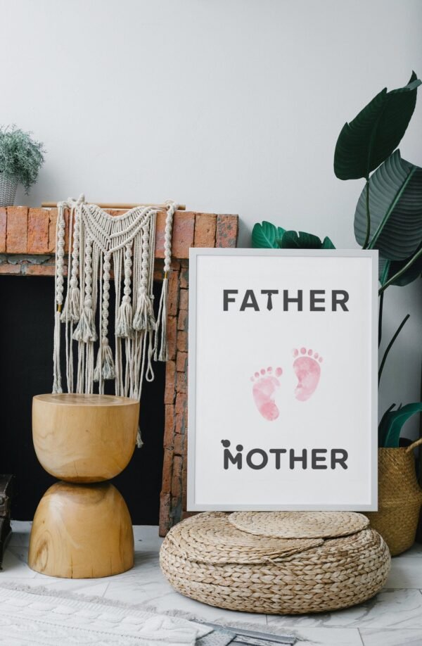 Mother Father, Digital Art, Wall Art, Instant Download, Digital download, Home Decor, Office Decor - Image 9