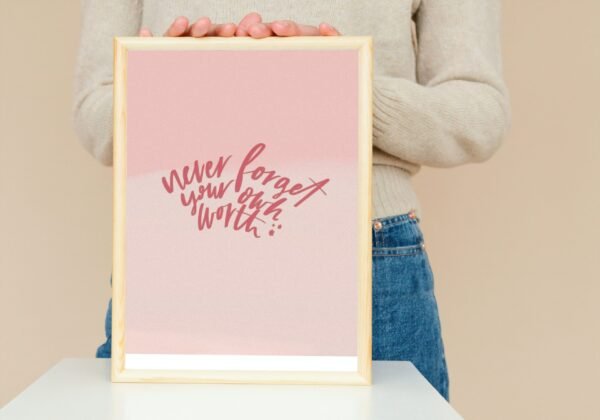 Never Forget Your Own Worth, Digital Art, Wall Art, Instant Download, Digital download, Home Decor, Office Decor - Image 7