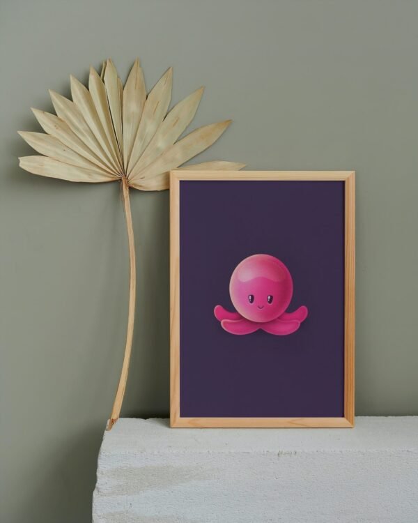 Octopus, Digital Art, Wall Art, Instant Download, Digital download, Home Decor, Office Decor - Image 2
