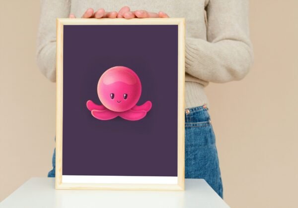Octopus, Digital Art, Wall Art, Instant Download, Digital download, Home Decor, Office Decor - Image 9