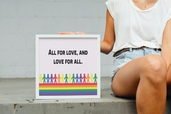 All For Love And Love For All, Digital Art, Wall Art, Instant Download, Digital download, Home Decor - Image 7