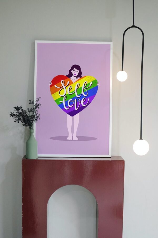 Self Love, LGBTQ Self Love, Digital Art, Wall Art, Instant Download, Digital download, Home Decor - Image 2