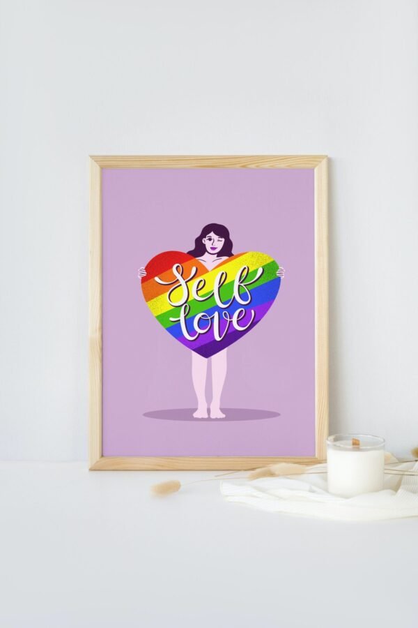 Self Love, LGBTQ Self Love, Digital Art, Wall Art, Instant Download, Digital download, Home Decor - Image 4