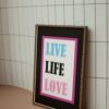 Live Life Love, Digital Art, Wall Art, Instant Download, Digital download, Home Decor - Image 3