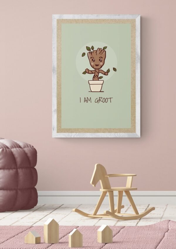 I Am Groot, Baby Groot, Groot Banners, Digital Download, Instant Download, Groot Wall Posters, Groot Wall Canvas, Framed Wall Art - Image 3