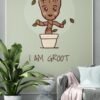 I Am Groot, Baby Groot, Groot Banners, Digital Download, Instant Download, Groot Wall Posters, Groot Wall Canvas, Framed Wall Art - Image 5
