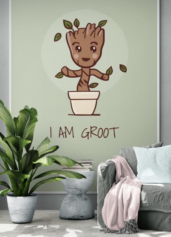 I Am Groot, Baby Groot, Groot Banners, Digital Download, Instant Download, Groot Wall Posters, Groot Wall Canvas, Framed Wall Art - Image 5