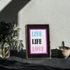 Live Life Love, Digital Art, Wall Art, Instant Download, Digital download, Home Decor - Image 7
