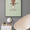 I Am Groot, Baby Groot, Groot Banners, Digital Download, Instant Download, Groot Wall Posters, Groot Wall Canvas, Framed Wall Art - Image 8