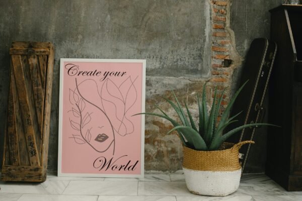 Create Your World, Digital Art, Wall Art, Instant Download, Digital download, Home Decor - Image 5