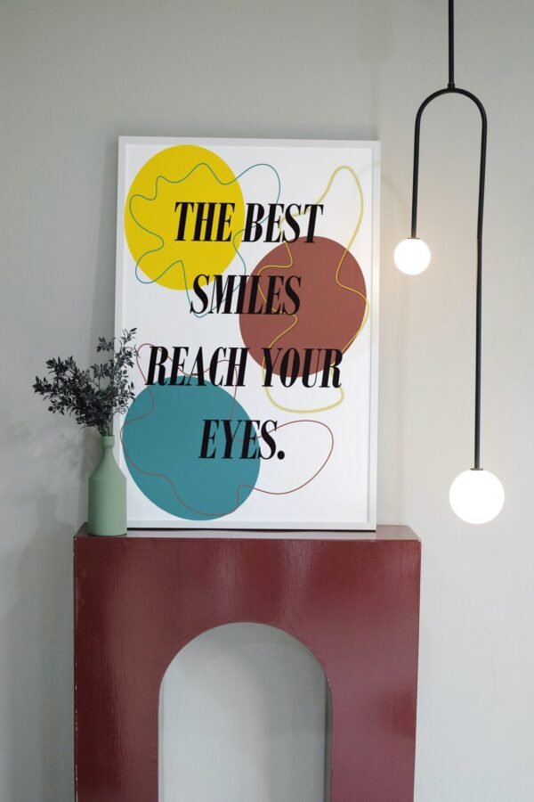 The Best Smile Reaches Your Eyes, Digital Art, Wall Art, Instant Download, Digital download, Home Decor