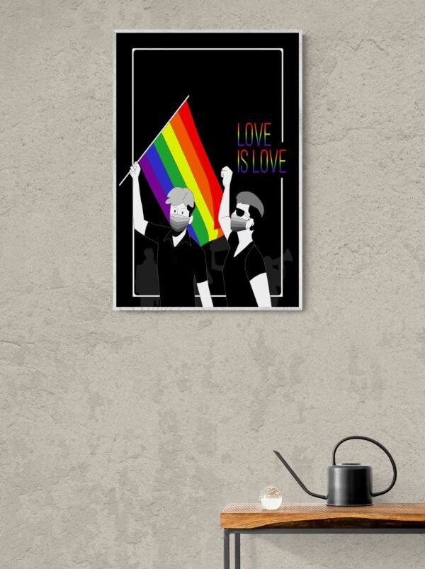 Love is Love, Pride Wall Art, LGBT Pride Poster, Printable Wall Art, Inspirational Quote, Rainbow Wall Art, Digital Download - Image 9