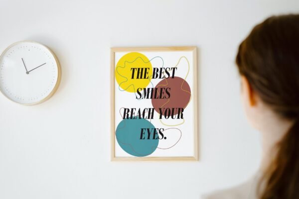 The Best Smile Reaches Your Eyes, Digital Art, Wall Art, Instant Download, Digital download, Home Decor - Image 3