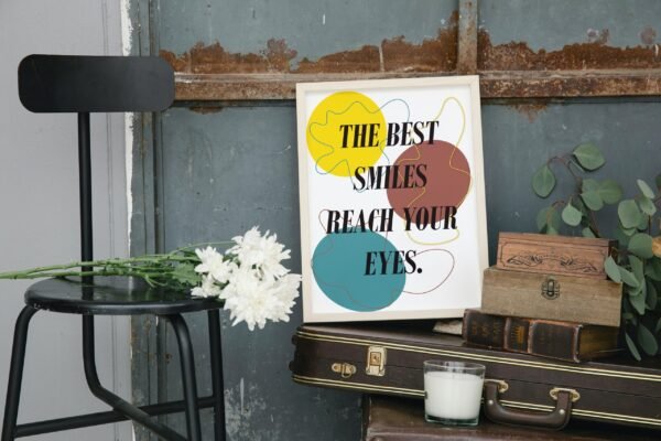The Best Smile Reaches Your Eyes, Digital Art, Wall Art, Instant Download, Digital download, Home Decor - Image 4