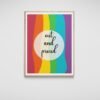 Out and Proud, Lgbt Wall Art, Pride Poster, Queer Art, Lgbt Couple Gift, Printable Wall Art, Digital Download