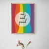 Out and Proud, Lgbt Wall Art, Pride Poster, Queer Art, Lgbt Couple Gift, Printable Wall Art, Digital Download - Image 2