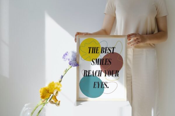 The Best Smile Reaches Your Eyes, Digital Art, Wall Art, Instant Download, Digital download, Home Decor - Image 8