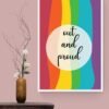Out and Proud, Lgbt Wall Art, Pride Poster, Queer Art, Lgbt Couple Gift, Printable Wall Art, Digital Download - Image 6
