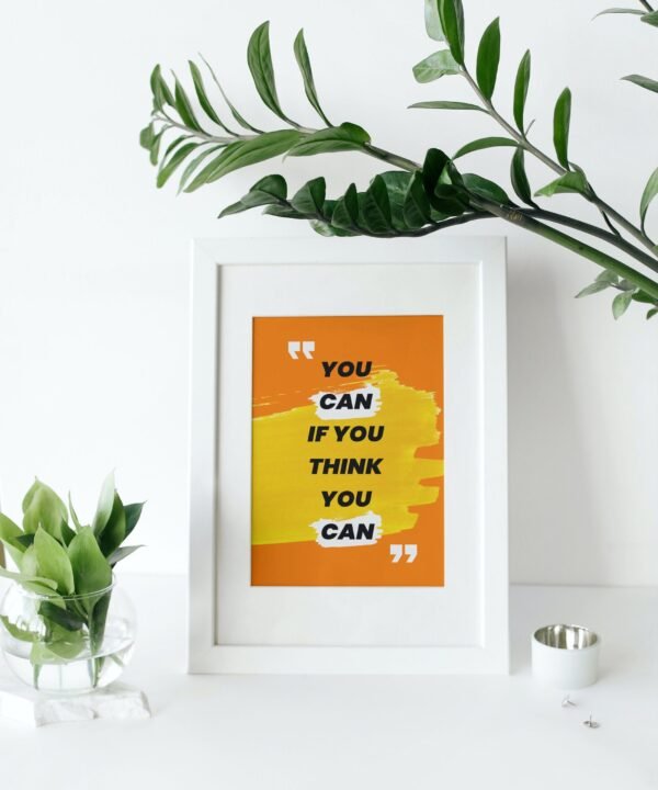 You Can If You Think You Can, Digital Art, Wall Art, Instant Download, Digital download, Home Decor
