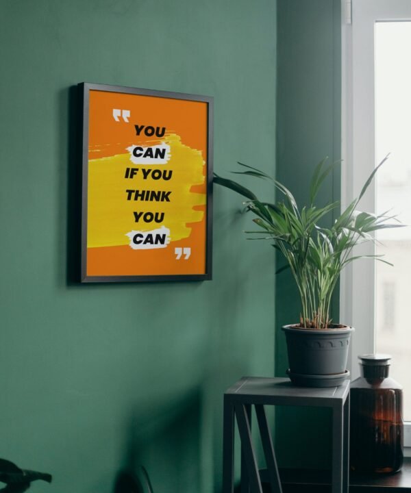 You Can If You Think You Can, Digital Art, Wall Art, Instant Download, Digital download, Home Decor - Image 3