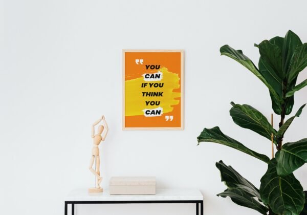 You Can If You Think You Can, Digital Art, Wall Art, Instant Download, Digital download, Home Decor - Image 7