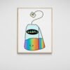 LGBT Wall Art, LGBTea Custom Print, Lgbt Pride Svg, Queer Art, Printable Wall Art, Digital Download