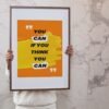 You Can If You Think You Can, Digital Art, Wall Art, Instant Download, Digital download, Home Decor - Image 8