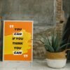 You Can If You Think You Can, Digital Art, Wall Art, Instant Download, Digital download, Home Decor - Image 9