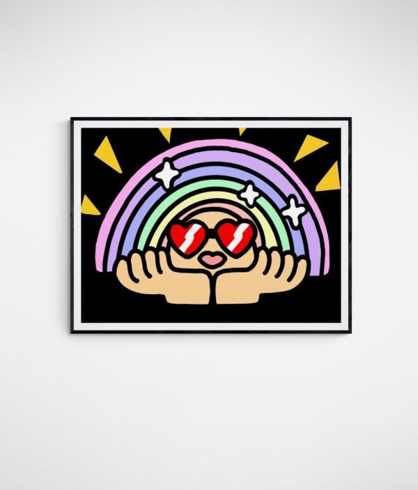 Pride Wall Art, LGBT Pride Poster, Rainbow Wall Art, Printable Wall Art, Digital Download