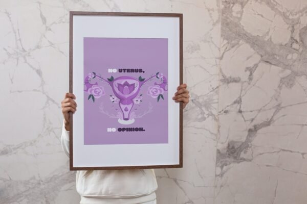 No Uterus-No Opinion, Digital Art, Wall Art, Instant Download, Digital download, Home Decor - Image 2