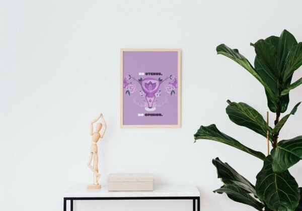 No Uterus-No Opinion, Digital Art, Wall Art, Instant Download, Digital download, Home Decor - Image 4