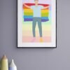 Gay Pride Wall Art, Gay Pride Flag, Digital Download, LGBTQ Pride Flag, Love wins, LGBT Wall Art, Rainbow Flag, Gay Pride Print Art - Image 9