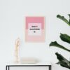 Dont Overthink It, Digital Art, Wall Art, Instant Download, Digital download, Home Decor