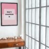Dont Overthink It, Digital Art, Wall Art, Instant Download, Digital download, Home Decor - Image 5