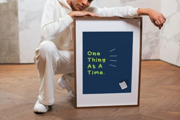 One Thing At A Time, Digital Art, Wall Art, Instant Download, Digital download, Home Decor - Image 3