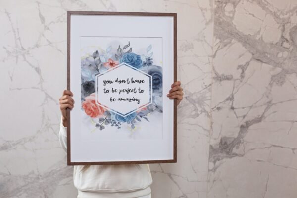 You Dont Have To Be Perfect To Be Amazing, Digital Art, Wall Art, Instant Download, Digital download, Home Decor - Image 2