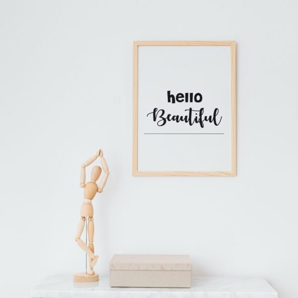 Hello Beautiful, Digital Art, Wall Art, Instant Download, Digital download, Home Decor