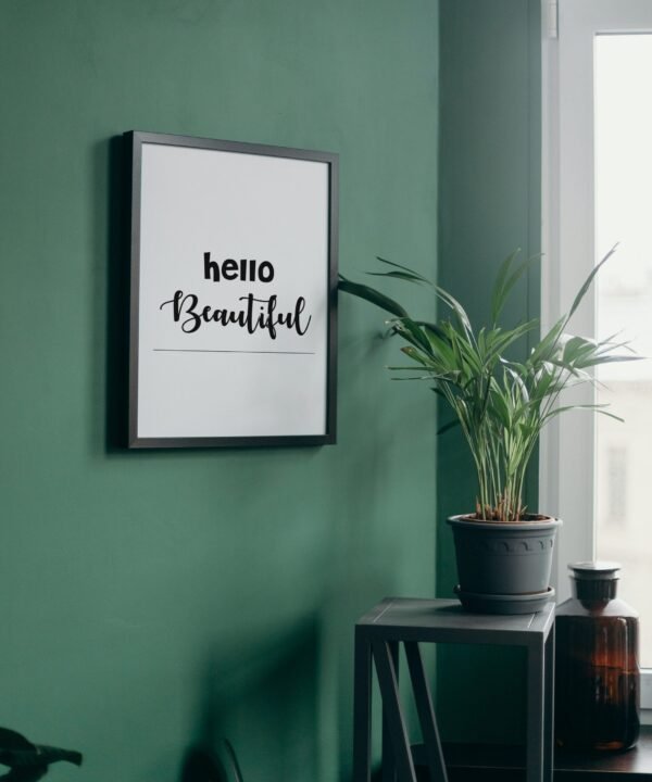 Hello Beautiful, Digital Art, Wall Art, Instant Download, Digital download, Home Decor - Image 4